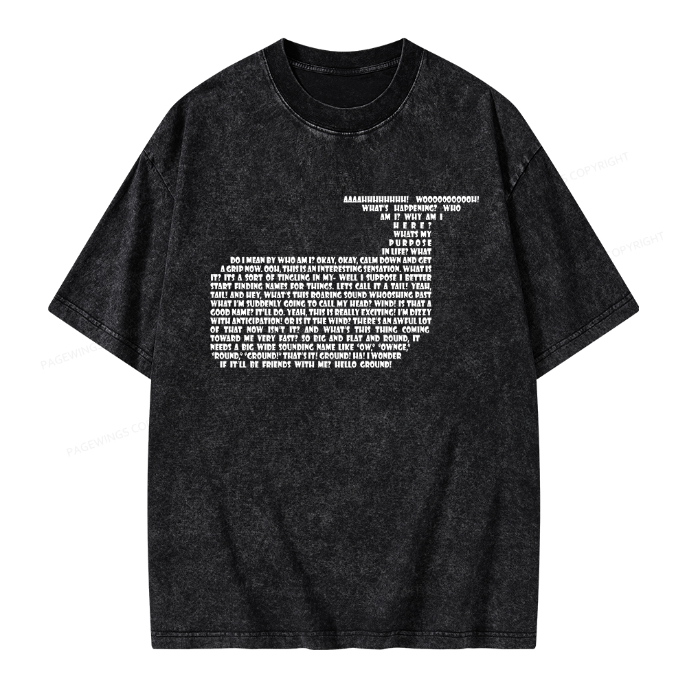 Pagewings Sci-Fi Book Lover Unisex Washed T-shirt