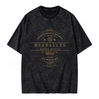 Pagewings Old World Pub Unisex Washed T-shirt