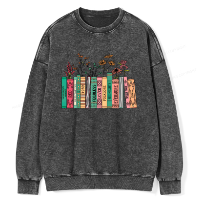 Pagewings Book Lover Unisex Washed Sweatshirt