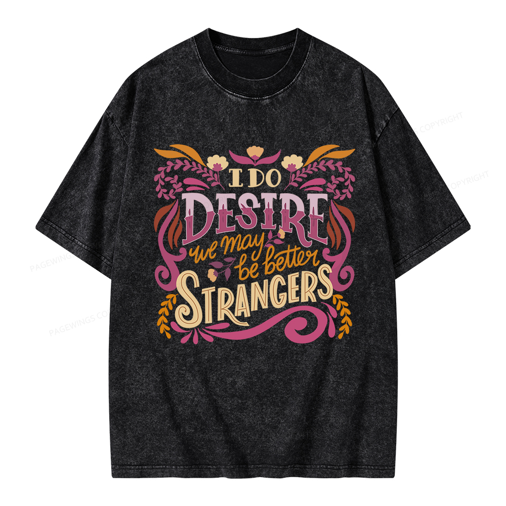 Pagewings Better Strangers Unisex Washed T-shirt