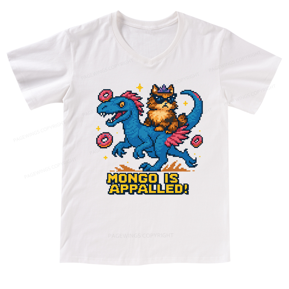 Pagewings Mongo Is Appalled V-neck T-shirt