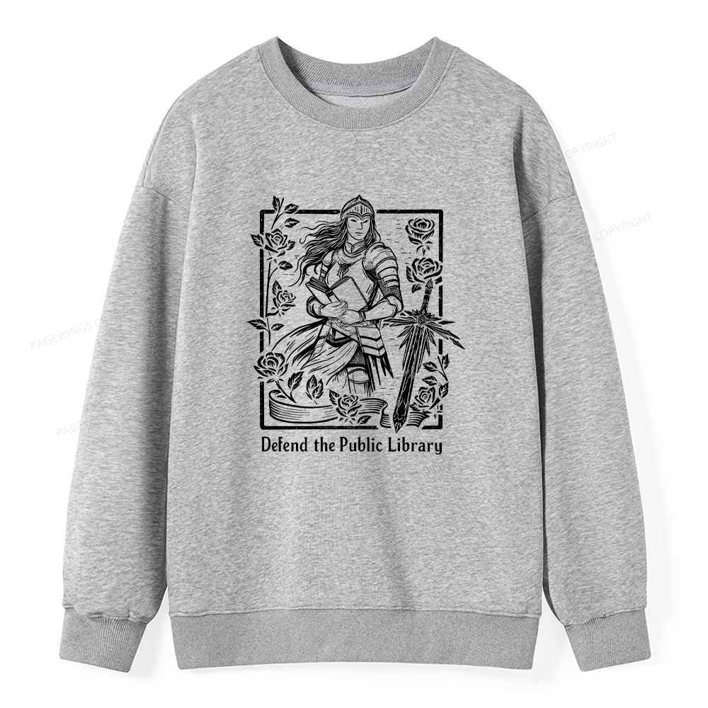 Pagewings Defend The Public Library Unisex Classic Sweatshirt