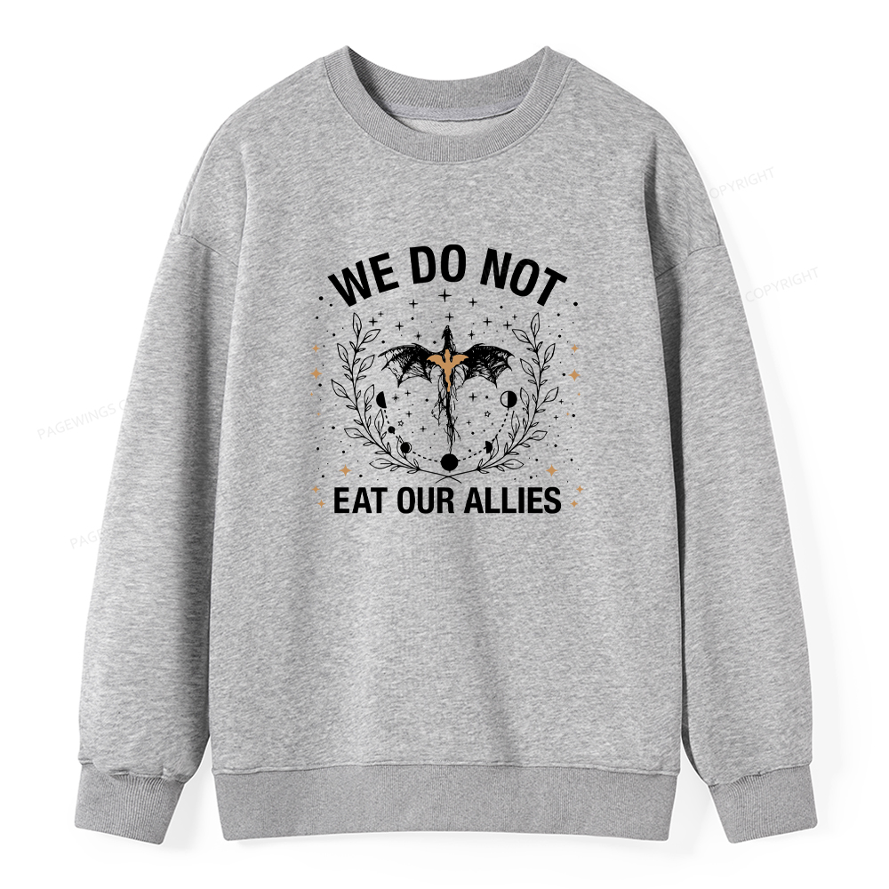 Pagewings We Do Not Eat Our Allies Unisex Classic Sweatshirt