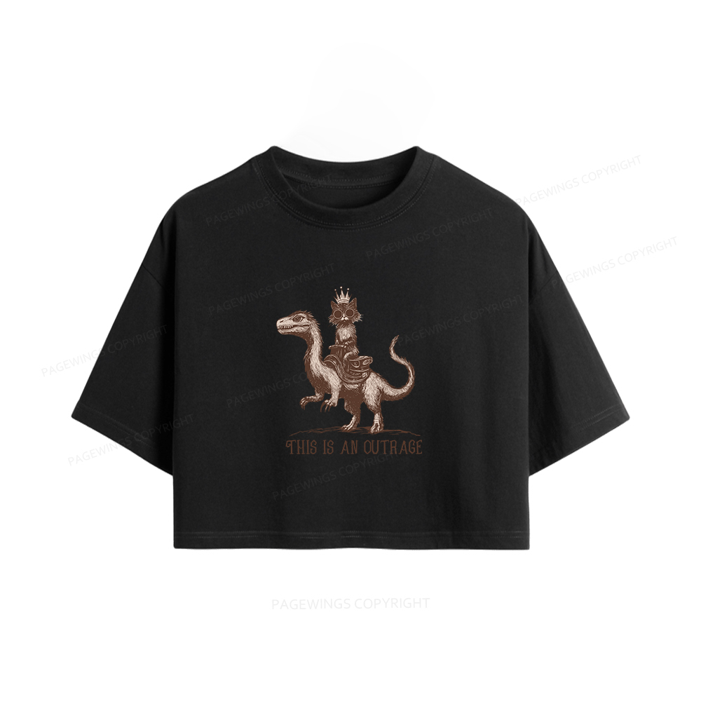 Pagewings Sci-Fi Book Lovers Women Crop Tops