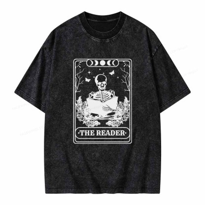 Pagewings The Reader Unisex Washed T-shirt