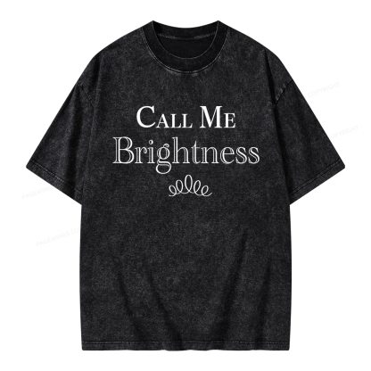 Pagewings Call Me Brightness Unisex Washed T-shirt