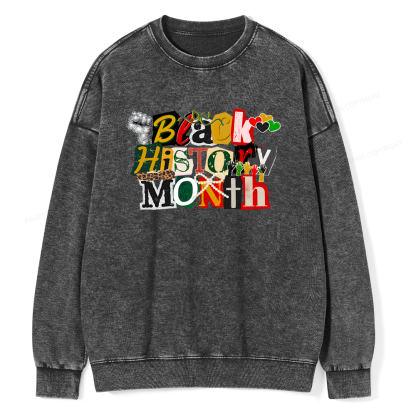 Pagewings Black History Month Washed Sweatshirt