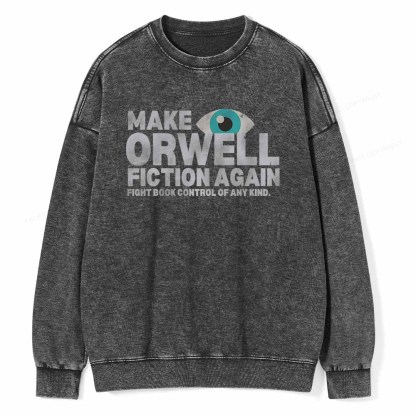 Pagewings Read Banned Books Unisex Washed Sweatshirt
