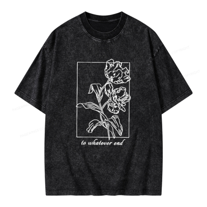 Pagewings To Whatever End t-shirt Unisex Washed T-shirt