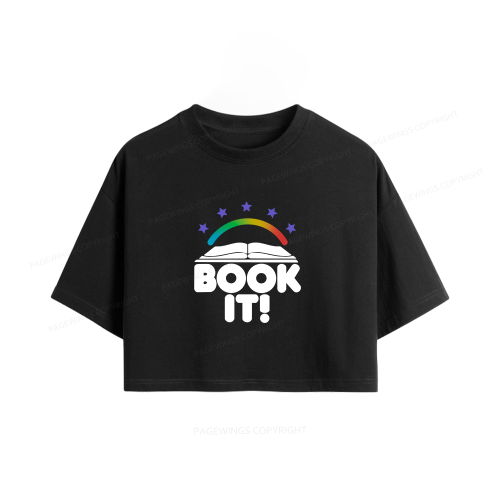 Pagewings Book It Women Crop Tops