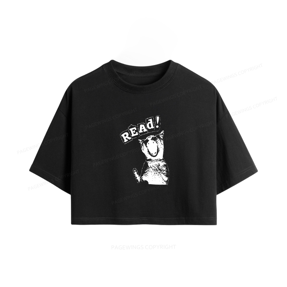 Pagewings Read Women Crop Tops