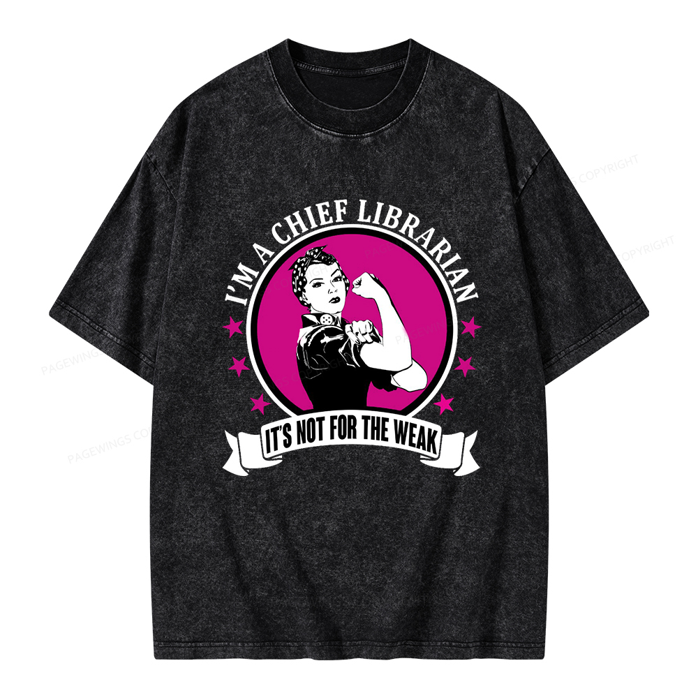 Pagewings Chief Librarian on Women's T-Shirt Unisex Washed T-shirt