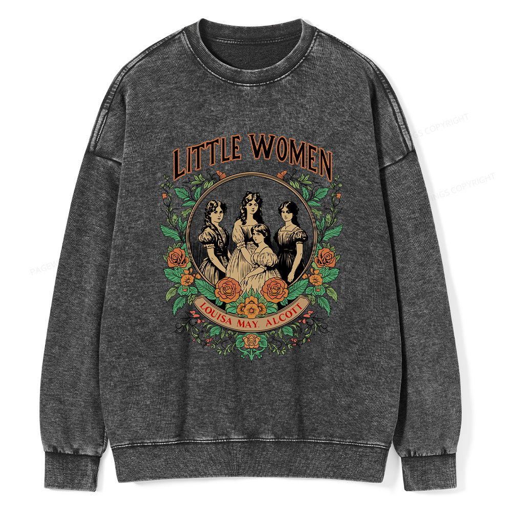 Pagewings Little Women Washed Sweatshirt