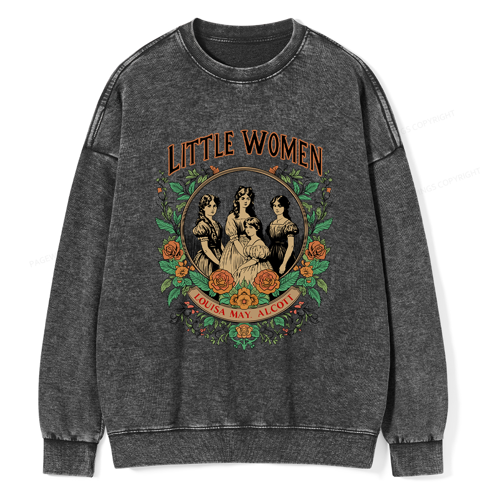 Pagewings Little Women Washed Sweatshirt