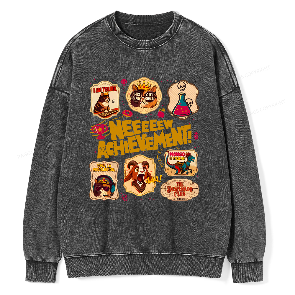 Pagewings New Achievement Washed Sweatshirt