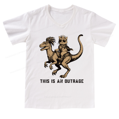 Pagewings Fantasy Book Reader V-neck T-shirt