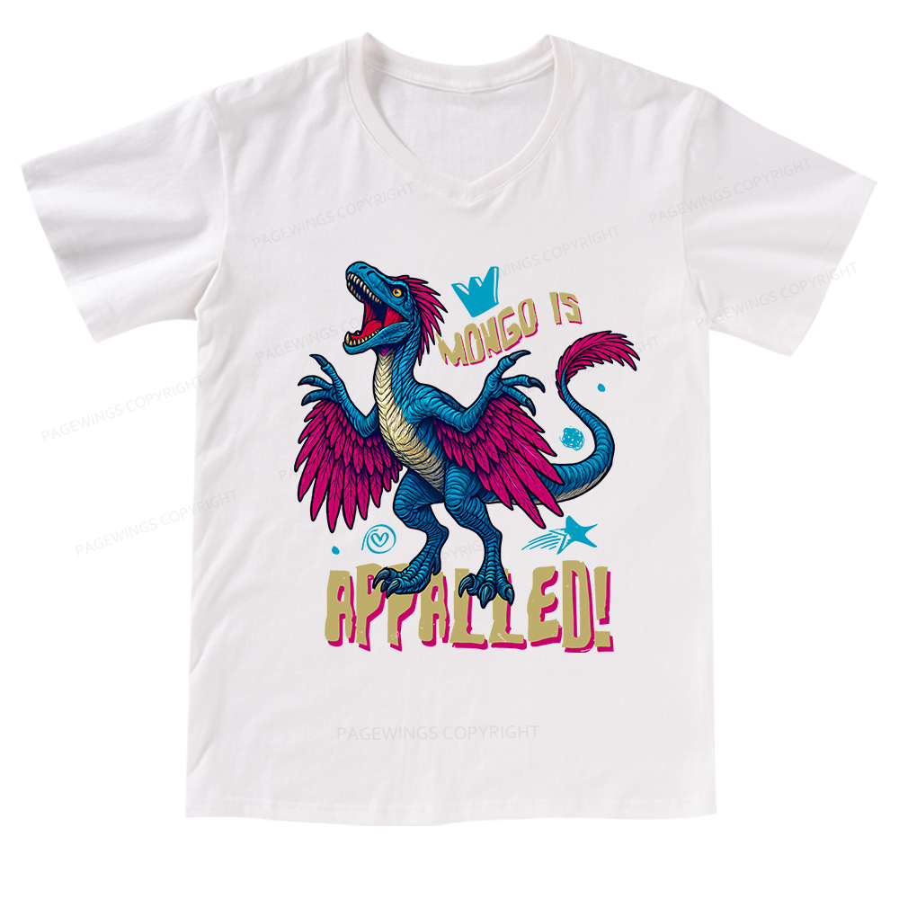 Pagewings Mongo is Appalled V-neck T-shirt