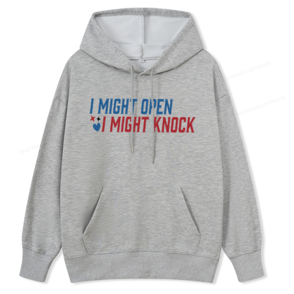 Pagewings I Might Knock Unisex Classic Hoodie