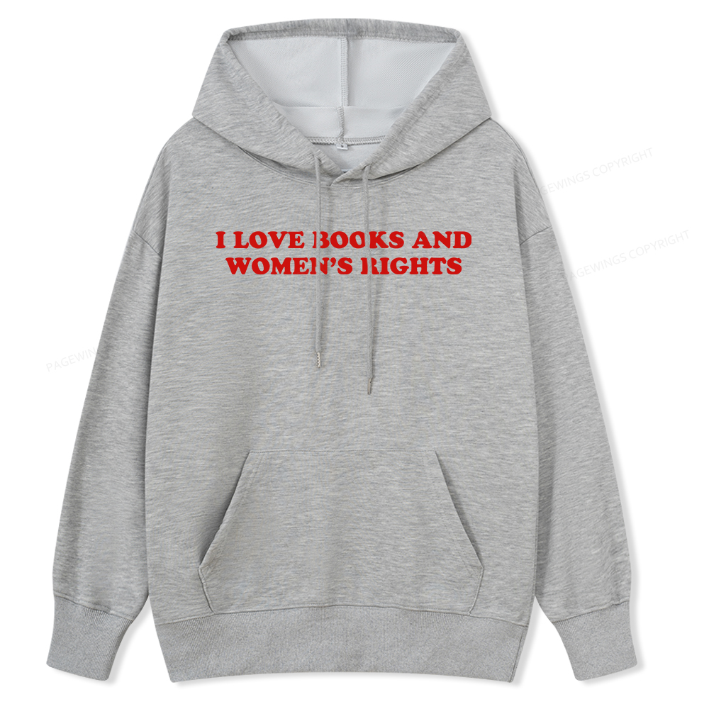 Pagewings I Love Books And Women's Rights Unisex Classic Hoodie