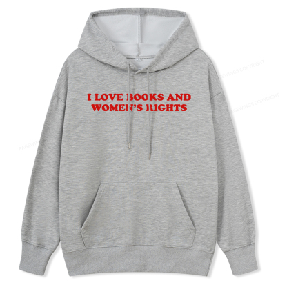 Pagewings I Love Books And Women's Rights Unisex Classic Hoodie