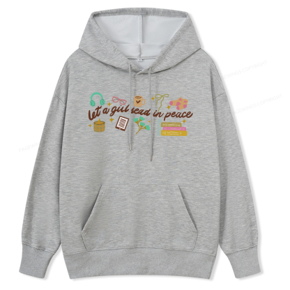 Pagewings Let a Girl Read in Peace Unisex Classic Hoodie