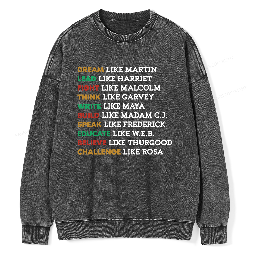 Pagewings Black History Washed Sweatshirt