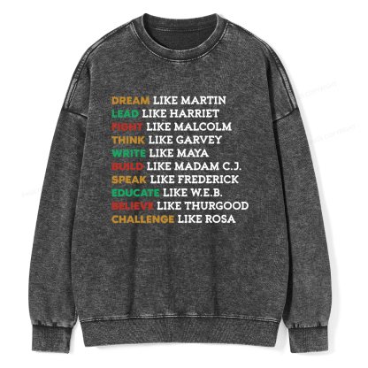 Pagewings Black History Washed Sweatshirt