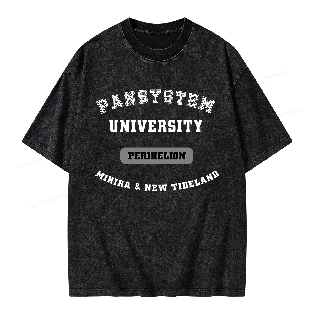 Pagewings Pansystem University Unisex Washed T-shirt