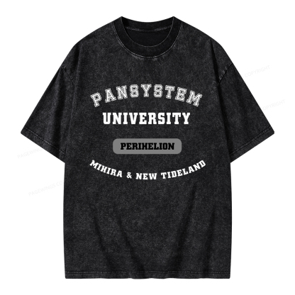 Pagewings Pansystem University Unisex Washed T-shirt