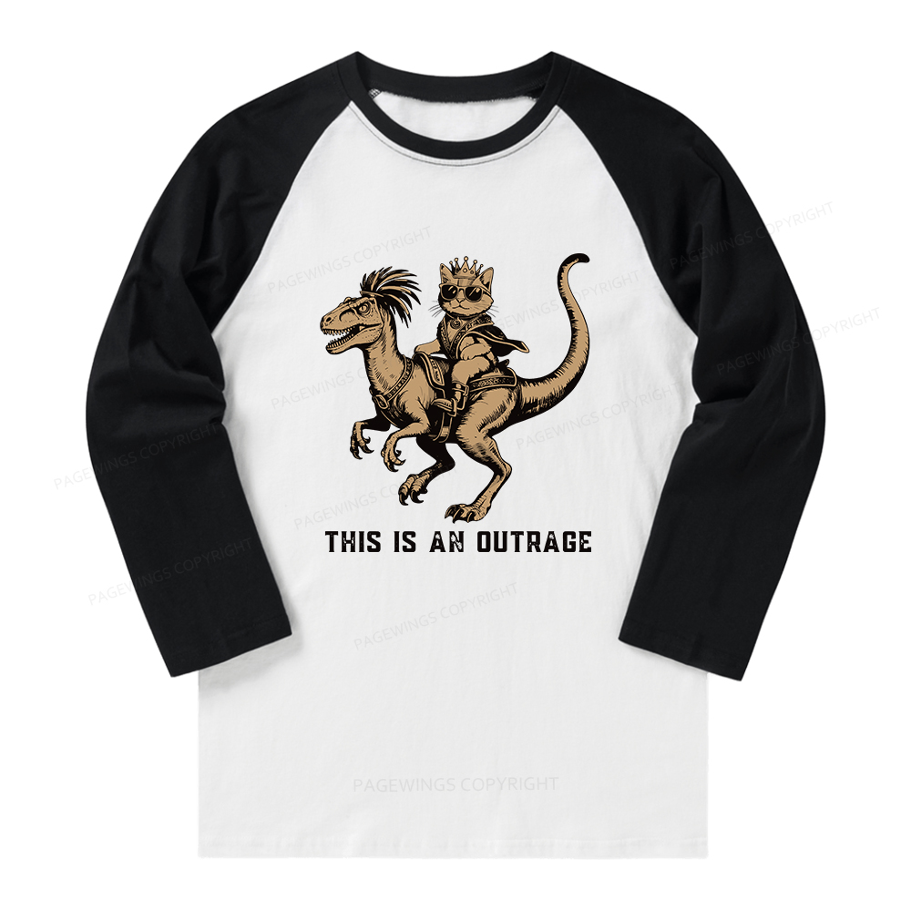 Pagewings Fantasy Book Reader Long Sleeve Raglan T-shirt