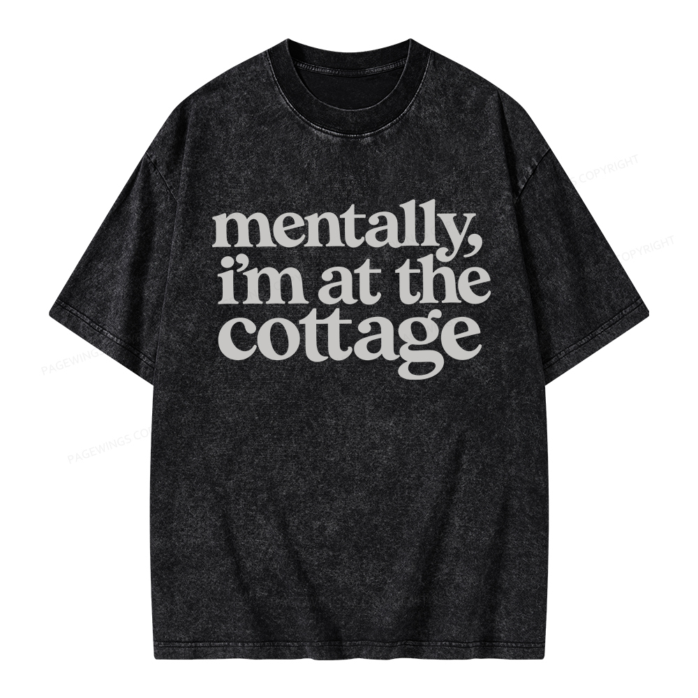 Pagewings At The Cottage Unisex Washed T-shirt