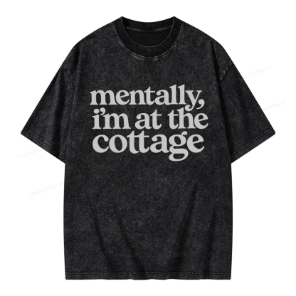 Pagewings At The Cottage Unisex Washed T-shirt