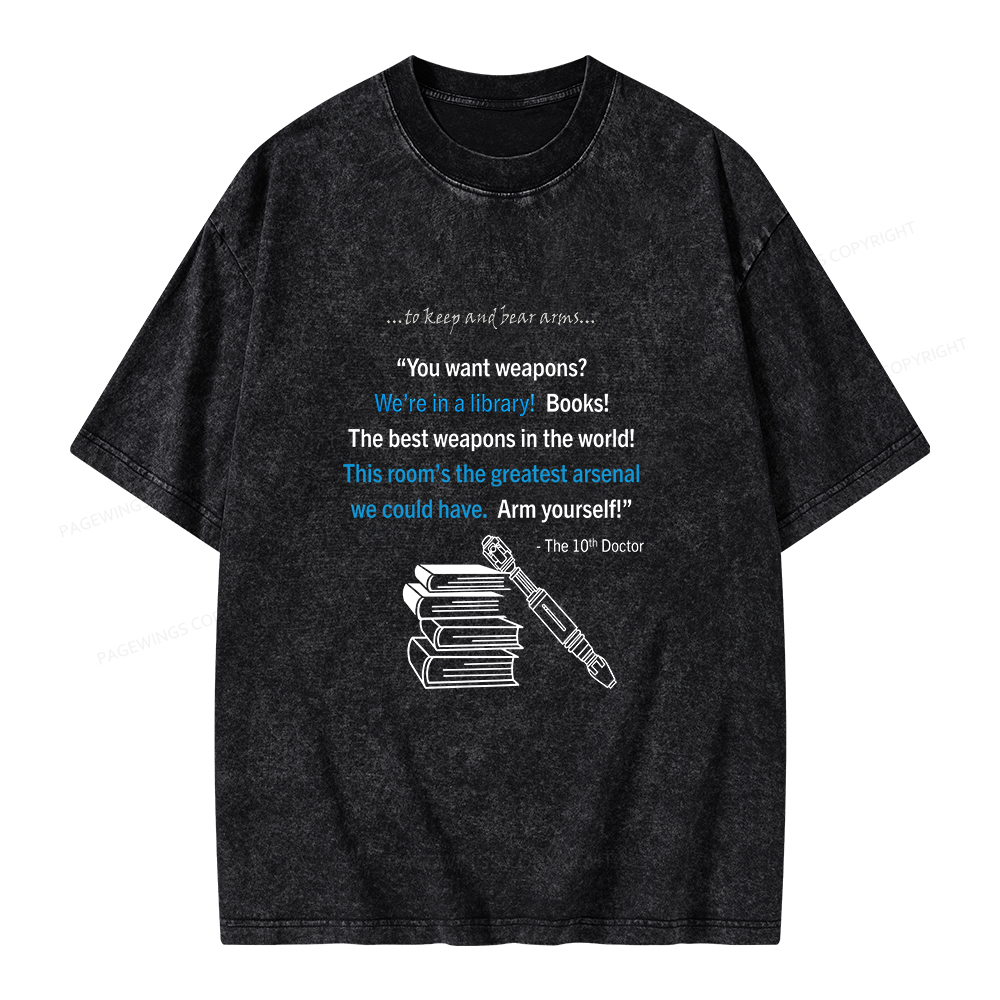 Pagewings We're In A Library Unisex Washed T-shirt