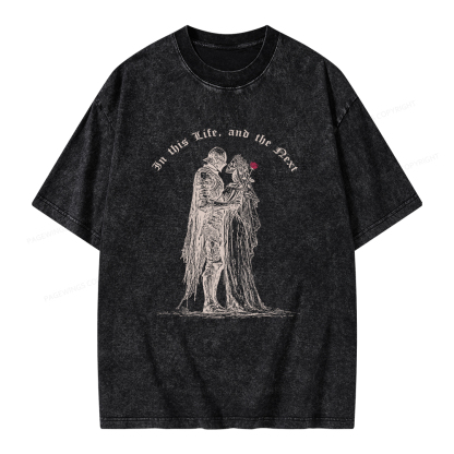 Pagewings Gothic Knight Unisex Washed T-shirt