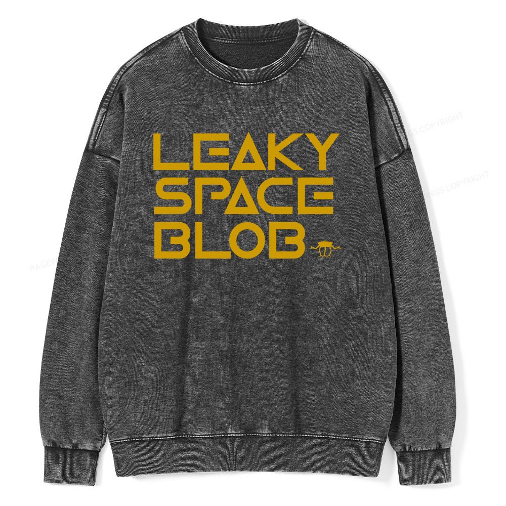 Pagewings Leaky Space Blob Washed Sweatshirt