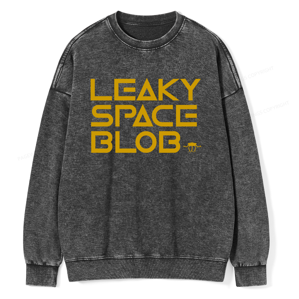Pagewings Leaky Space Blob Washed Sweatshirt