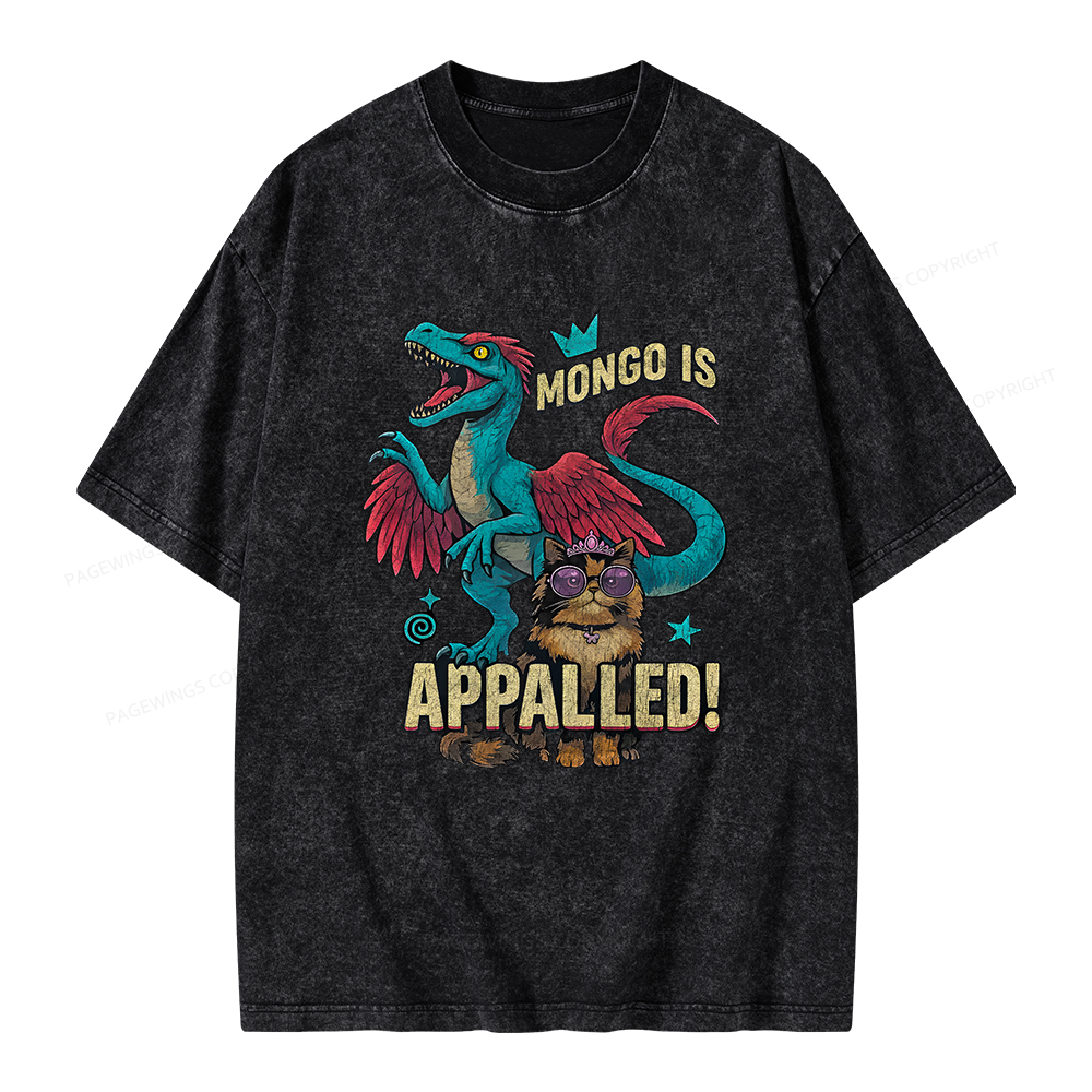 Pagewings Mongo is Appalled Unisex Washed T-shirt