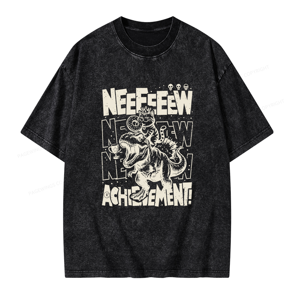 Pagewings New Achievement Book Unisex Washed T-shirt