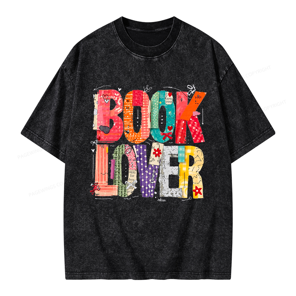 Pagewings Book Lover Unisex Washed T-shirt