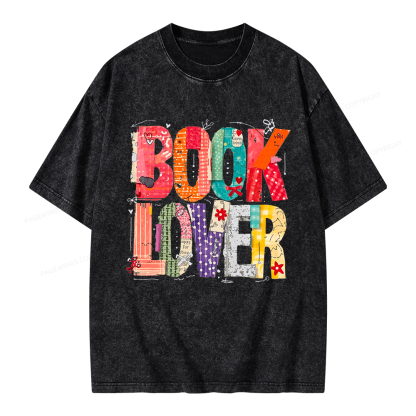 Pagewings Book Lover Unisex Washed T-shirt