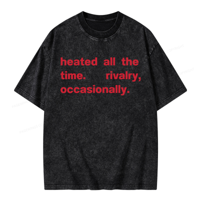 Pagewings  The Time Rivalry Occasionally Unisex Washed T-shirt