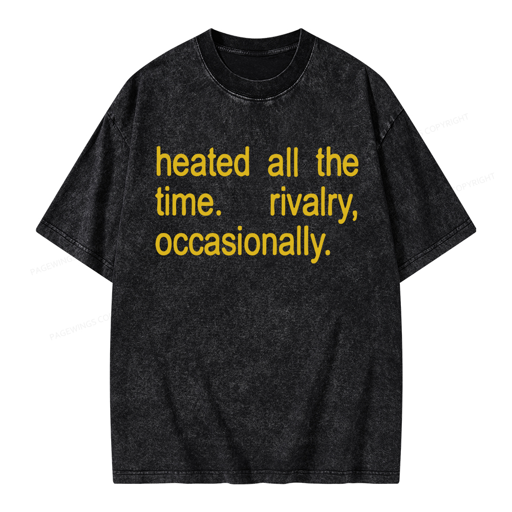 Pagewings The Time Rivalry Occasionally Unisex Washed T-shirt