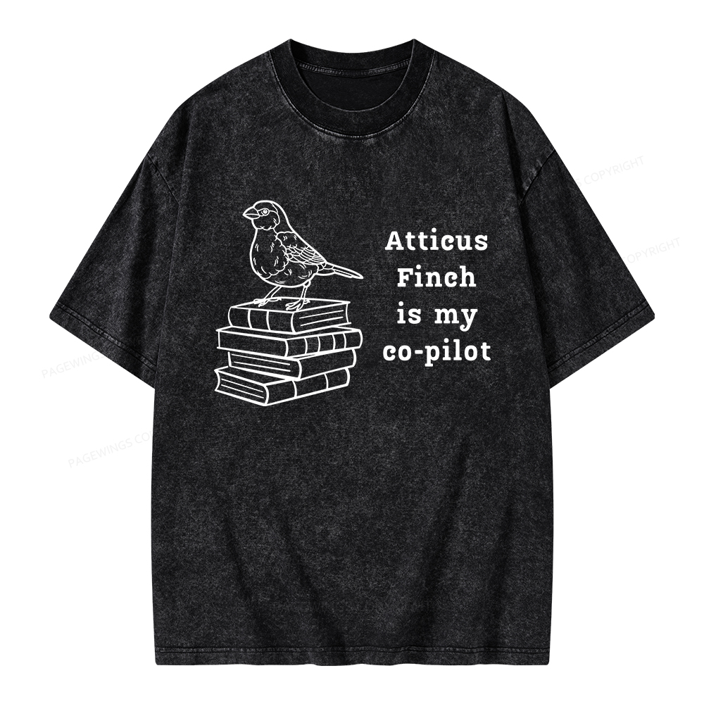 Pagewings Atticus Finch Unisex Washed T-shirt
