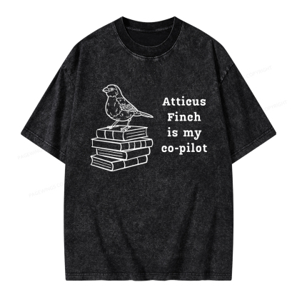 Pagewings Atticus Finch Unisex Washed T-shirt