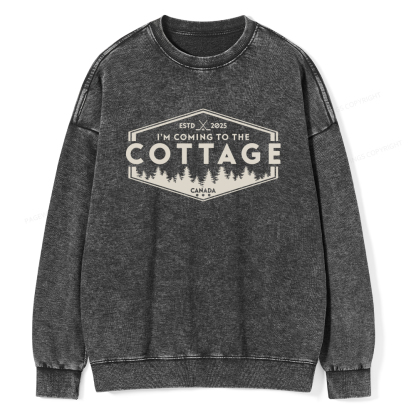 Pagewings Coming To The Cottage Washed Sweatshirt
