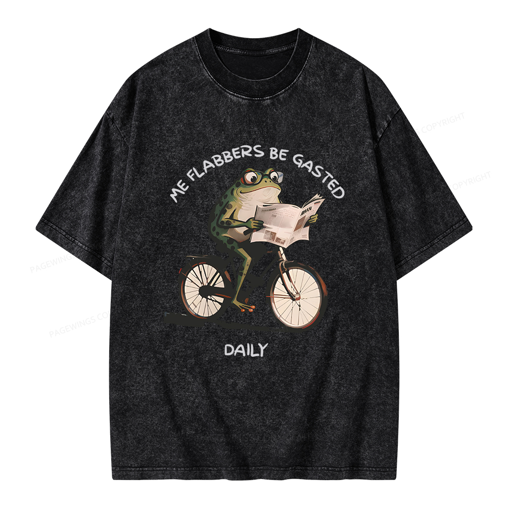 Pagewings Me Flabbers Be Gasted Daily Unisex Washed T-shirt