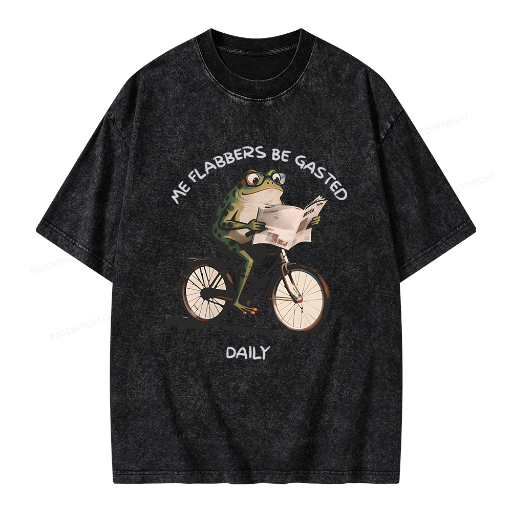 Pagewings Me Flabbers Be Gasted Daily Unisex Washed T-shirt