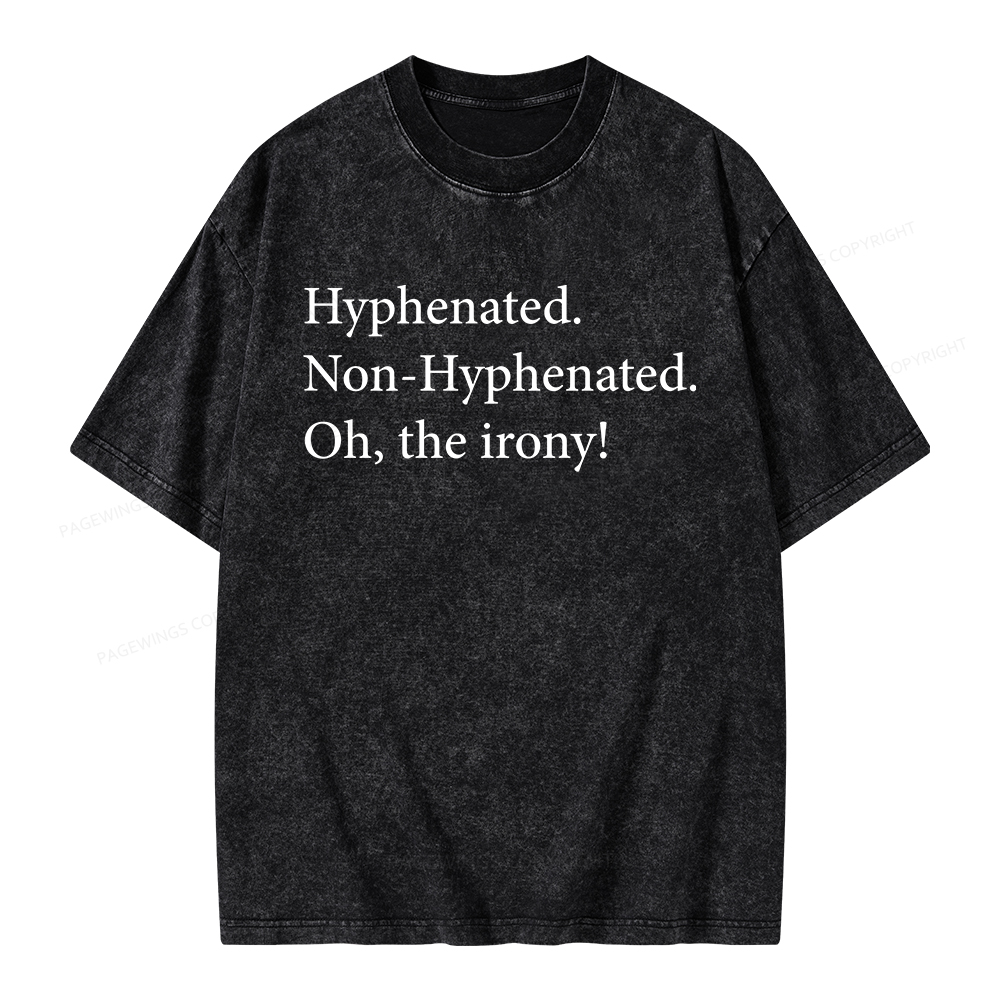 Pagewings Non Hyphenated Unisex Washed T-shirt