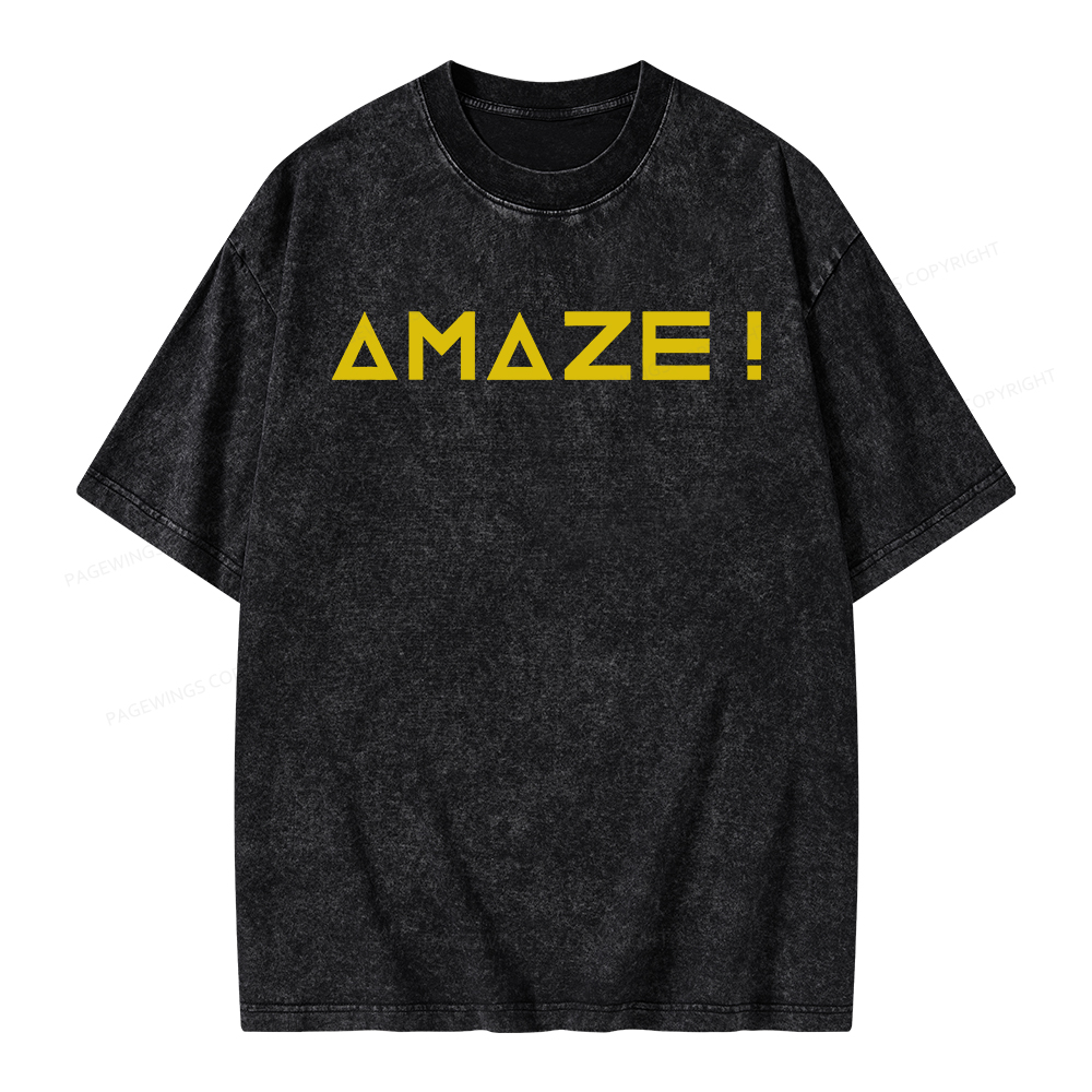 Pagewings Amaze Unisex Washed T-shirt