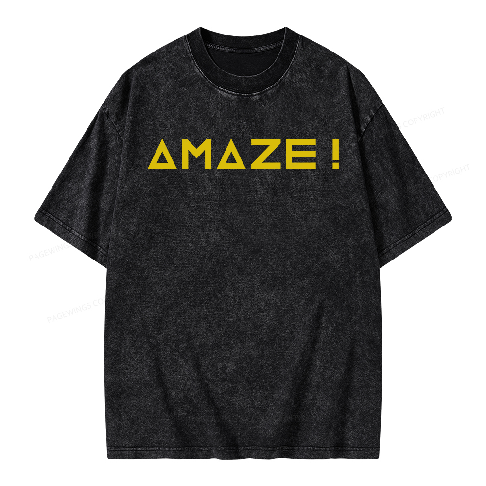 Pagewings Amaze Unisex Washed T-shirt